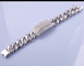 25.7 gramas Pedras Cristal 925 Sterling Silver Bracelets Forma de pérola Pulseira masculina estilos Unisex Link Chain