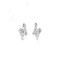 CONTRA o dobro de Diamond Earrings 2.4g 0.16ct do ouro da claridade 18K dirigido forma da seta